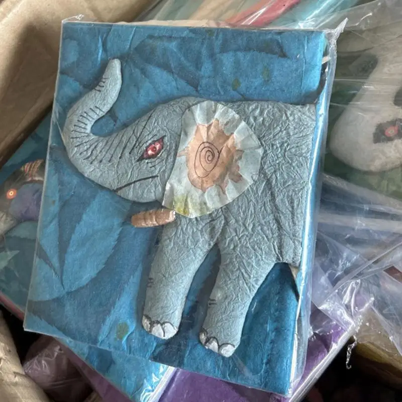 Nepal Handmade Notebook Animal Theme Colorful Journal Notebook With Handmade Paper Travelling Journal Multi-Purpose Writing