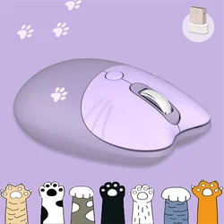 2.4g Wireless Mouse Mouse Ergonomic Cute Cartoon Mini Mice Silent 3D USB Optical Mouse For Laptop Tablet PC Computer Office Home