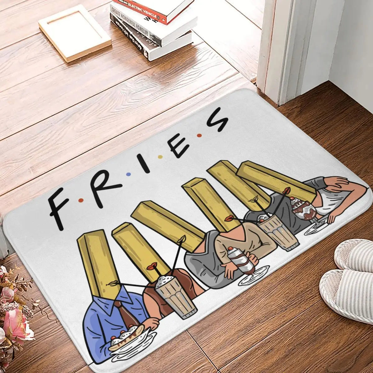 

Friends TV Show Non-slip Doormat Fries Bath Kitchen Mat Outdoor Carpet Indoor Modern Decor