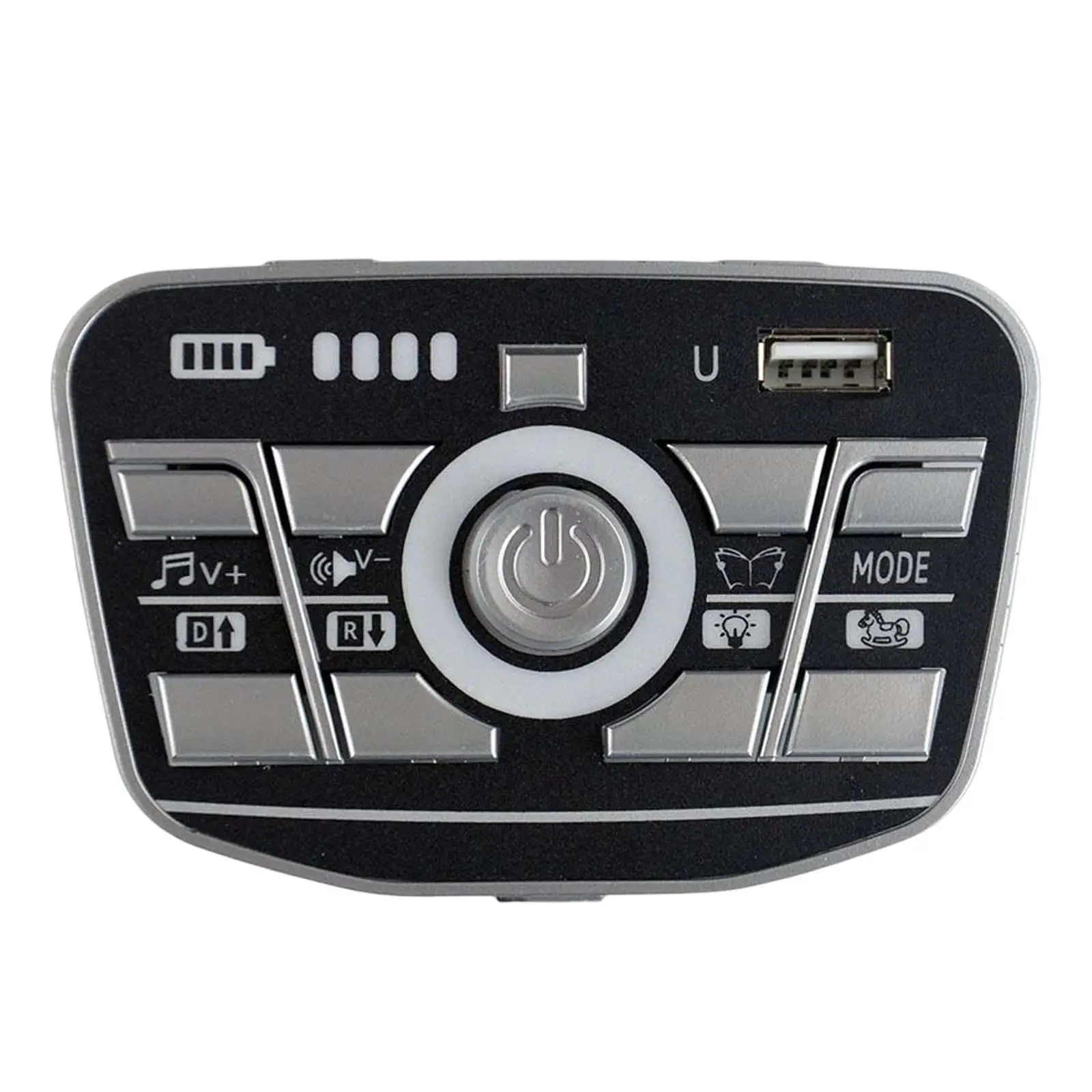 Electric Vehicle Central Switch Panel with Music and Storytelling for Kids Ride on Car Replacement Part