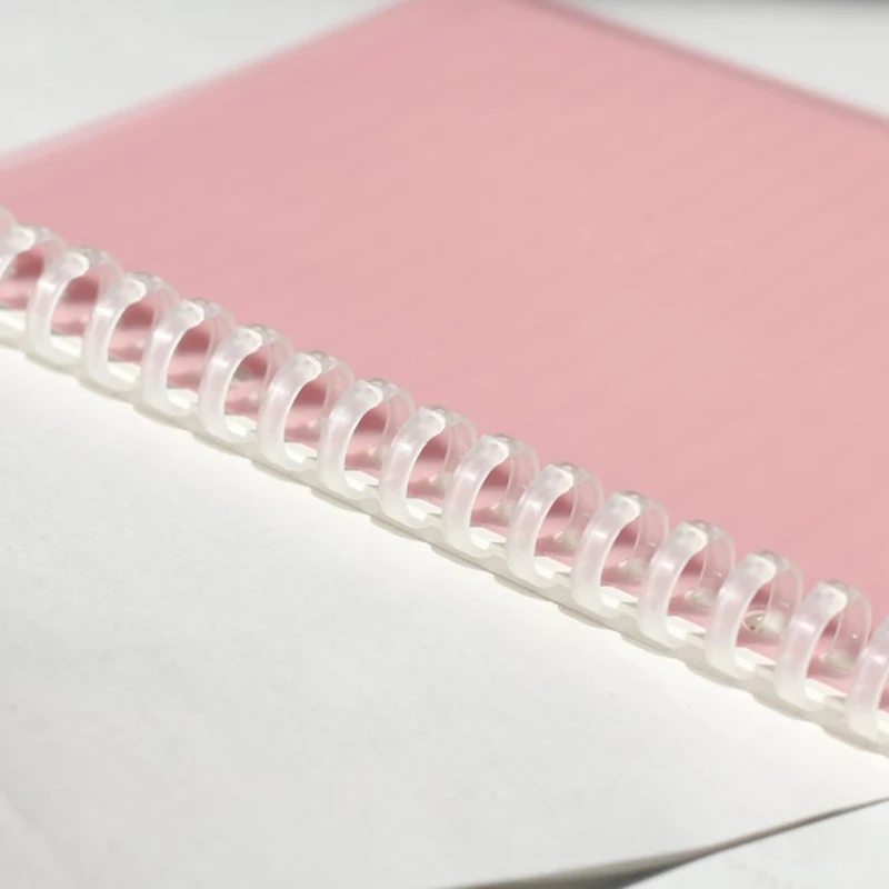 5pcs 30 Holes Loose-leaf Plastic Binding Ring Spring Spiral Rings Binder Strip For A4 Paper Notebook Stationery Office Supplies