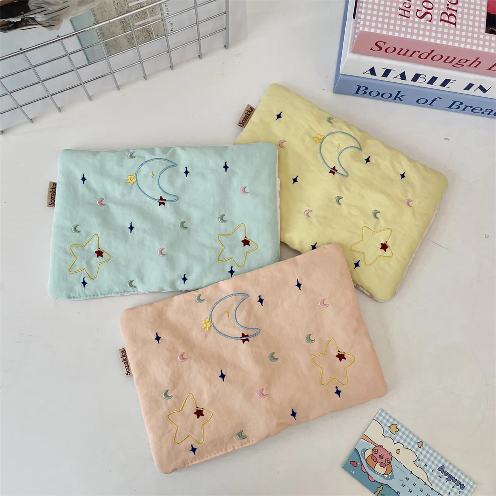 

Embroidered Star Passport Cover for Women Men Multi Function ID Card Wallet Travel Accessories