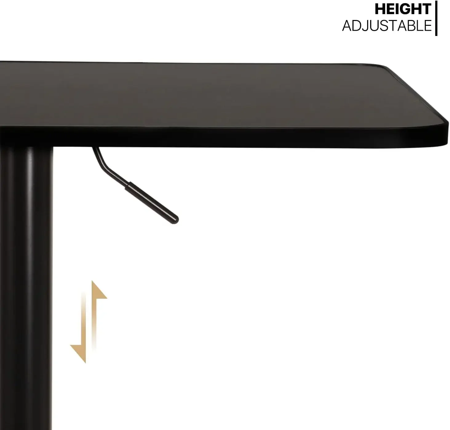 Bar Table Square Cocktail Table, 31.5 Inch Adjustable- Pub Table Sturdy Base Bistro Table for Dining Room Home Kitchen Patio Bis