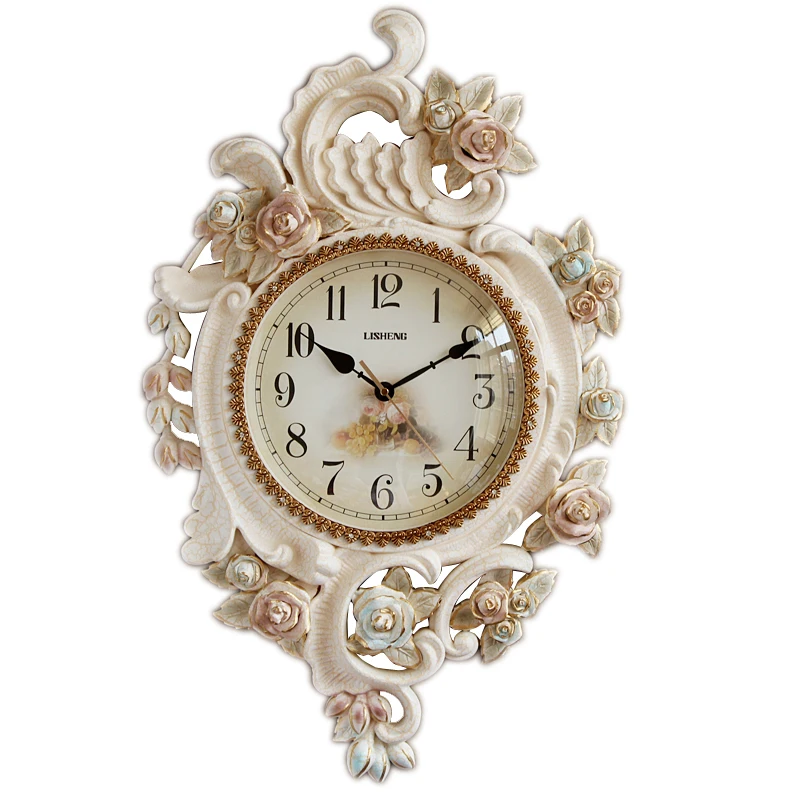 Luxury Jane European Watch Creative Trend Wall Clock Quiet Living Room Clock European Household Atmospheric Quartz Clock Persona