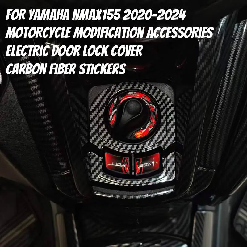 2026 NEW For YAMAHA NMAX125 NMAX155 2020-2025 Motorcycle Ignition Switch Cover ABS Electric Lock Button Cover Protector