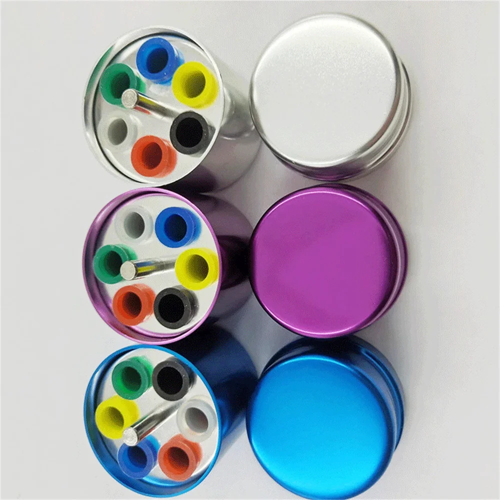 

6 Holes Dental Disinfection Box For Gutta Percha Points Dentistry Autoclavable Endo Files Burs Drill Bits Sterilization Block