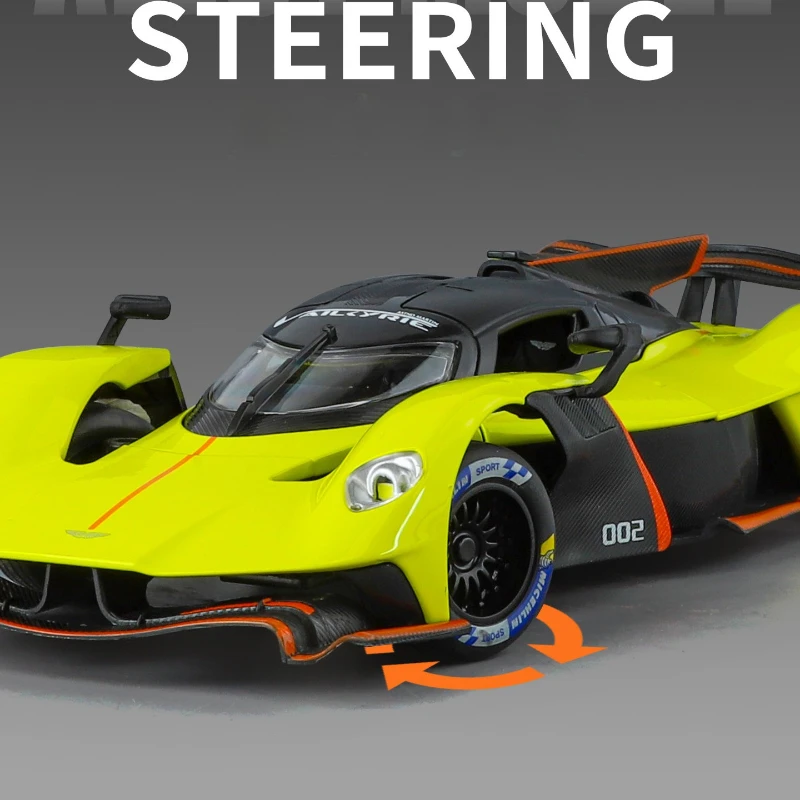 1:24 ヴァルキリーレースカー合金ダイキャストメタルサウンドライトモデルカー屋外グッズ装飾趣味ギフト少年