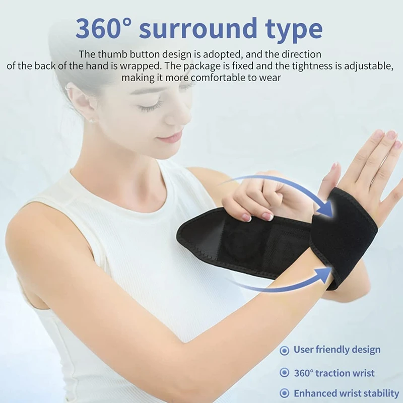 Wrist Heated Brace Wrist Warmer Electric Heated Wrap Wrist Heating Pads For Carpal Tunnel Syndrome Arthritis Tendonitis