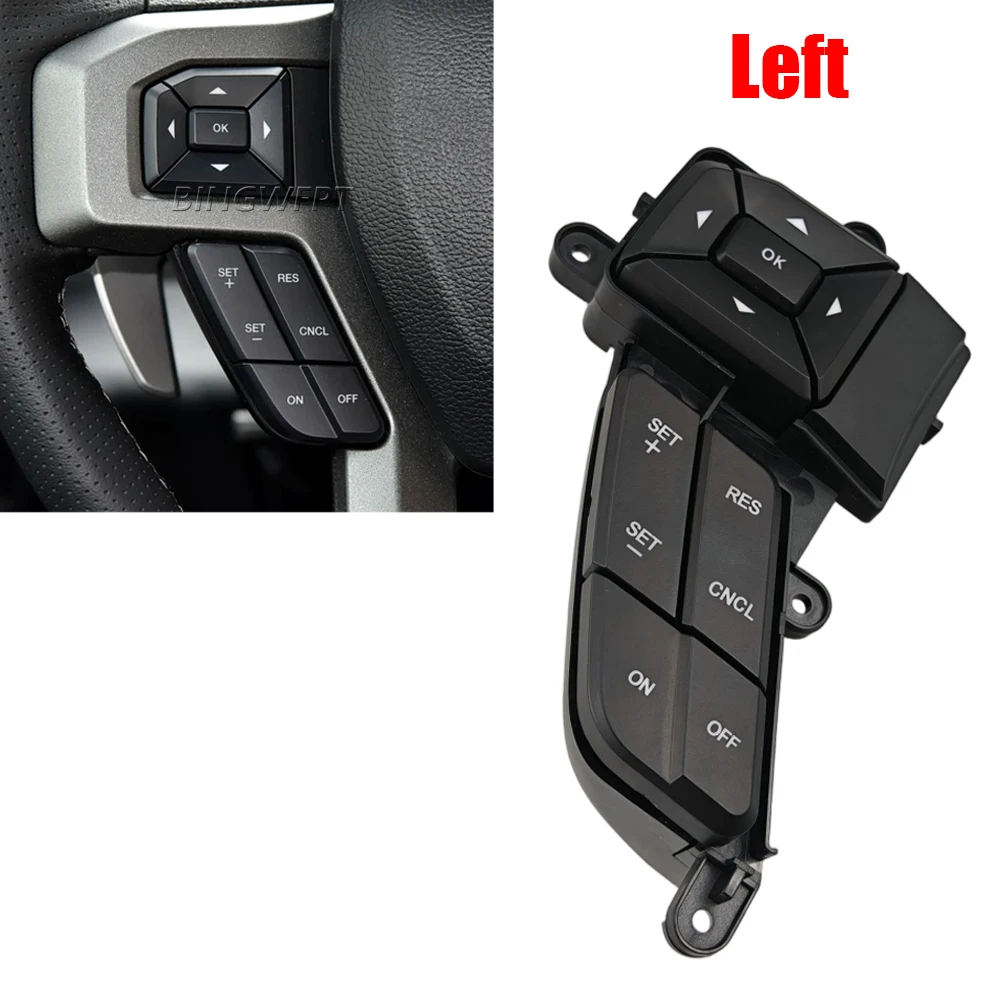 Multi-functional Steering Wheel Button New Volume Cruise Control Switch For Ford F-150 2015-2018 F-250 F-350 Super Duty 15-19 view 3