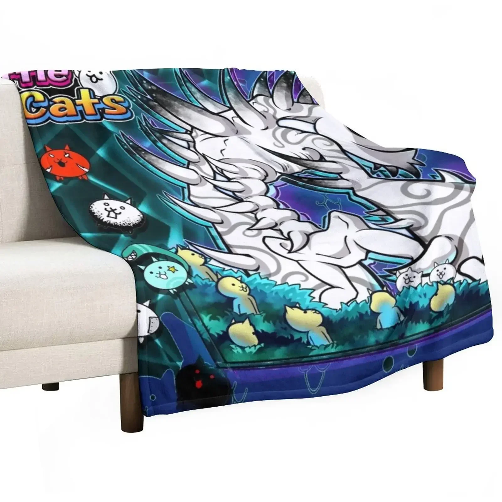 Battle Cats Throw Blanket Hair Baby Flannel Blankets