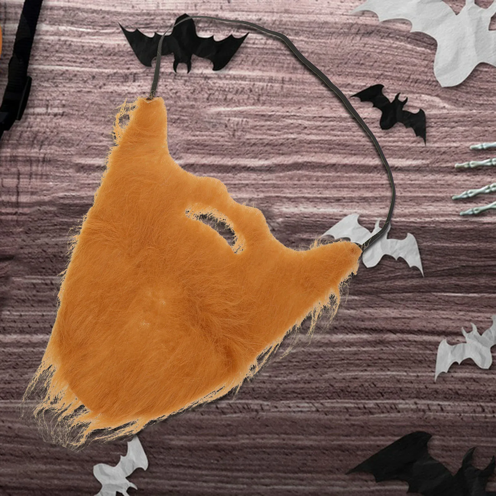 

4Pcs Fake Beard Mustache Set Elastic Rope Realistic Costume Facial Hair for Men Kids Halloween Cosplay Party Novelty Accessory