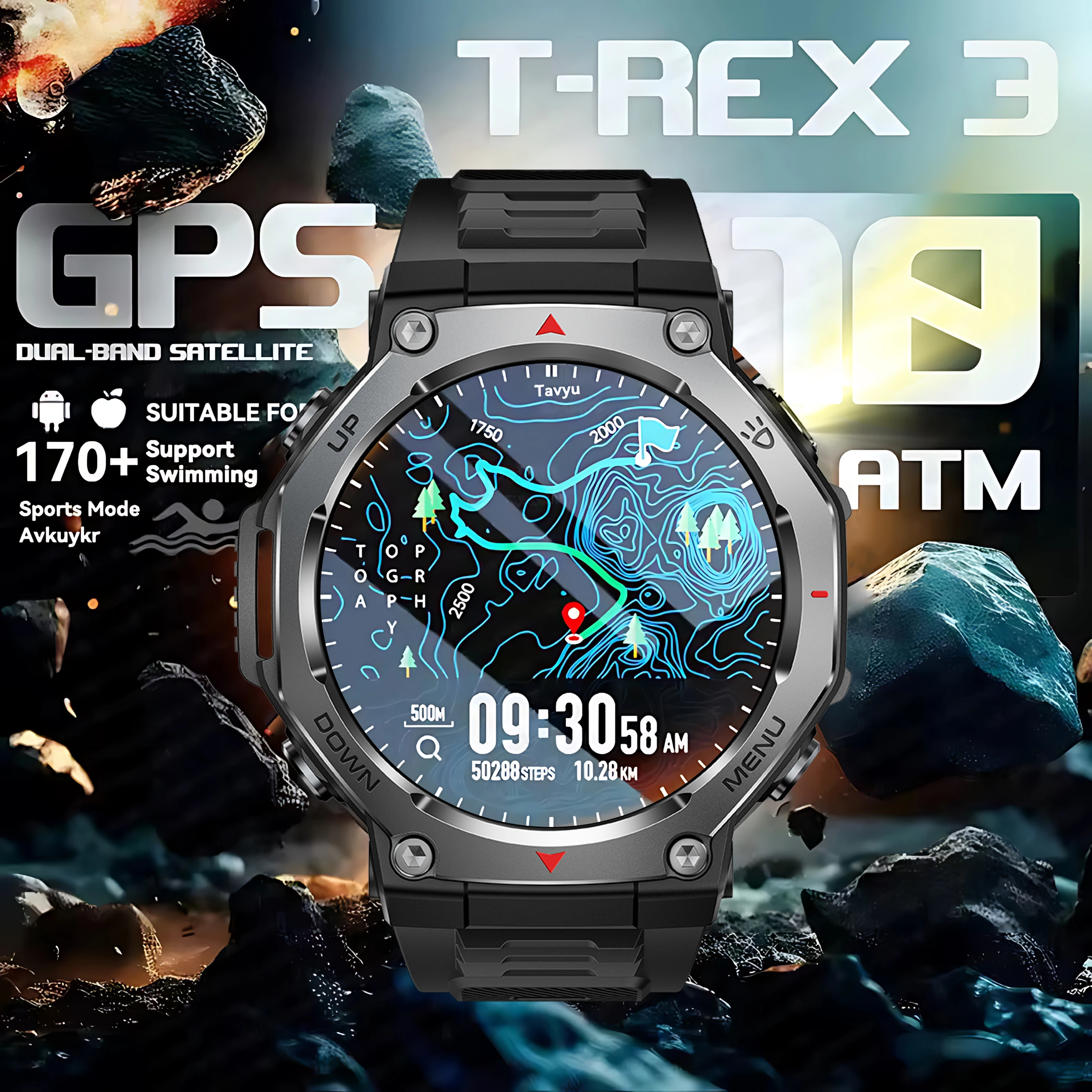 

Новинка для HUAWEI Ultra, оригинальные умные часы премиум-класса с GPS HD AMOLED-дисплей, встроенный GPS BT-вызов, 5 АТМ, водонепроницаемый смарт-браслет 2025