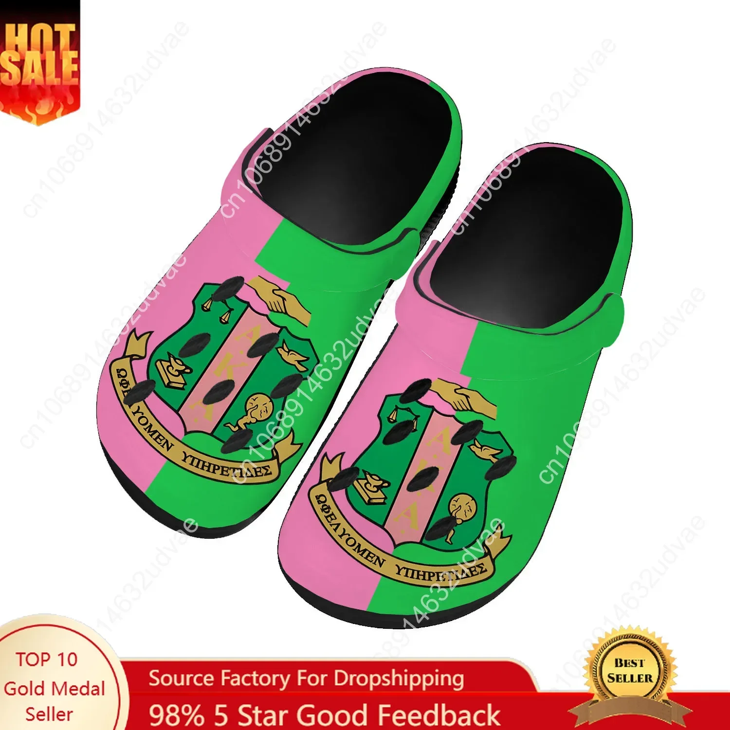 

A-Alpha K-Kappa A-Alpha Water Shoes Mens Womens Comfortable Home Garden Clogs Customizd Sandals Beach Breathable Hole Slippers