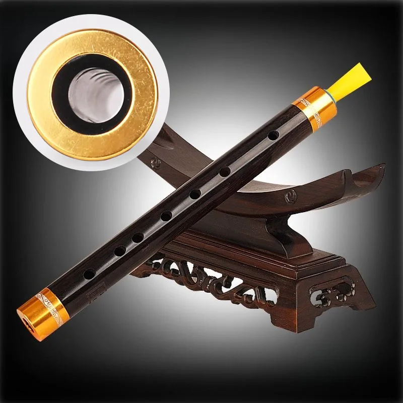 

Ebony Guanzi Professional Traditional Recorder Adult Beginners Playing Short Flute Chinese Woodwind Piccolo Flutes Instruments