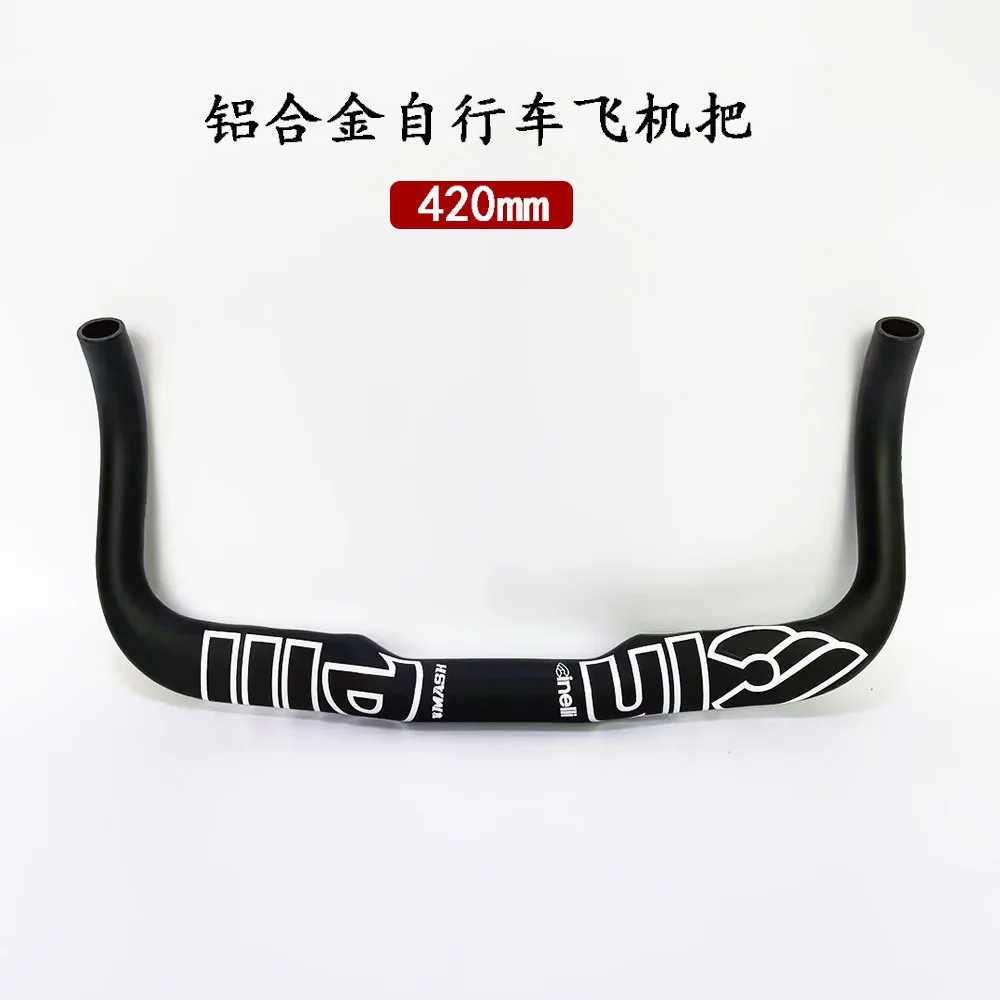 

Руль для гоночного шоссейного велосипеда 31,8 мм, черный алюминиевый сплав, велосипедный руль с бычьим рогом, изогнутый стержень, велосипедные детали