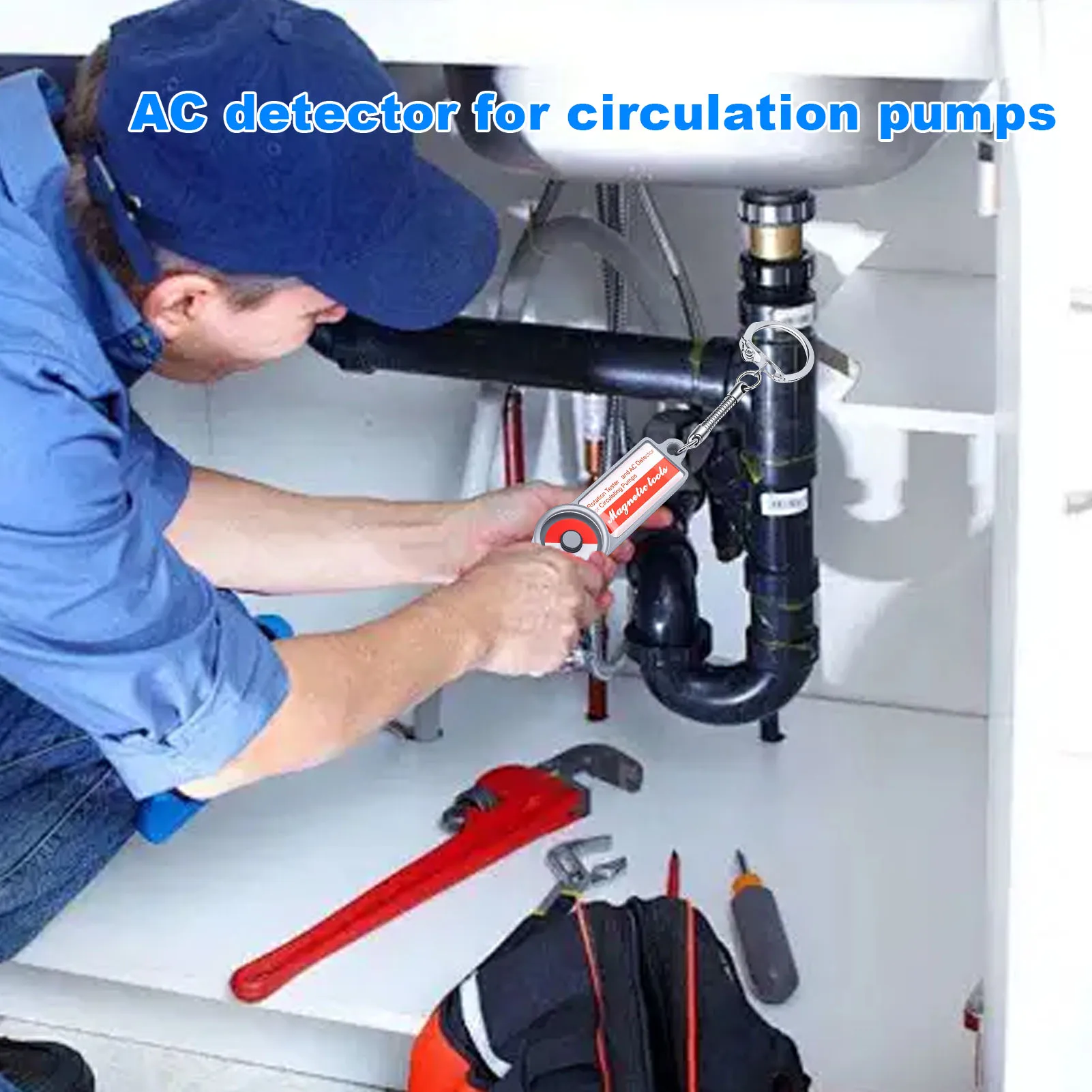 Rotation Tester and AC Detector Circulating Pump Rotation Tester and AC Detector Solenoid Valve Coil Detection Tool for Home