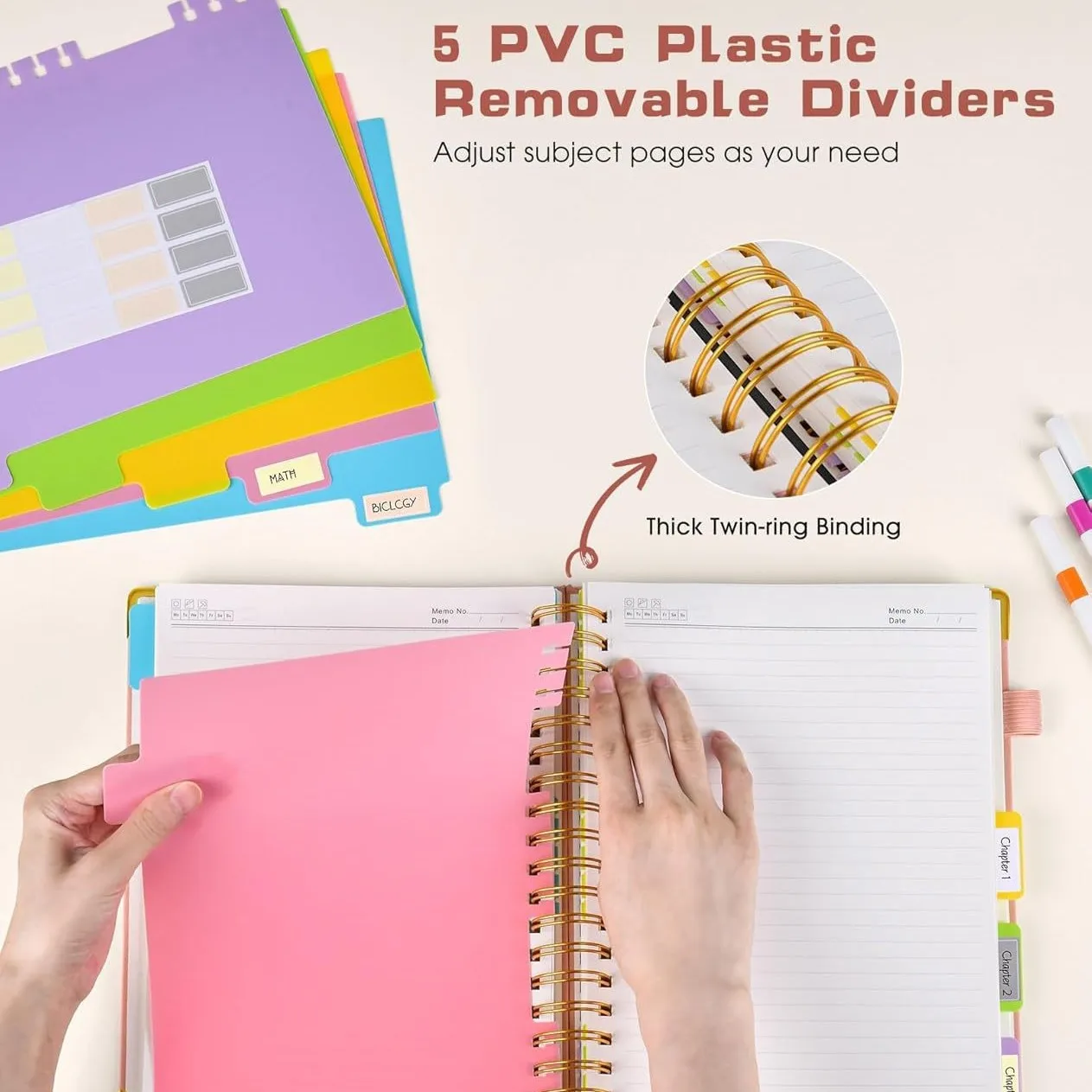 قطعة واحدة من دفتر الملاحظات الكلاسيكي المبطن مقاس A5، غلاف فني مع شريط مطاطي ومسطرة، مخطط من الجلد الصناعي للمجلات والجدول الزمني