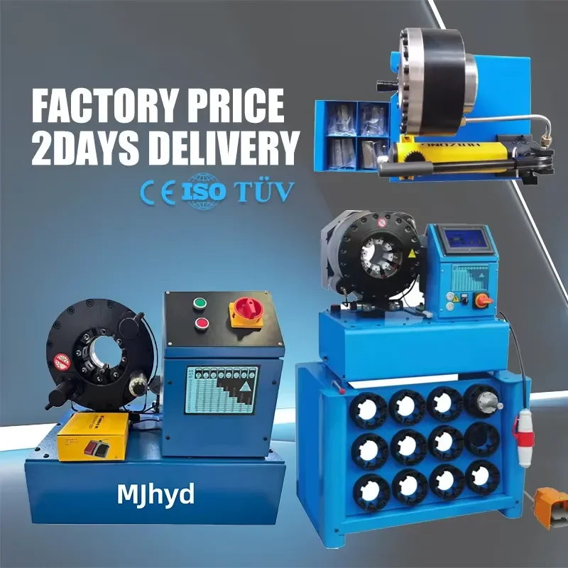 Industrial Hydraulic Pipe Press for High Volume Production of High Pressure Hydraulic Hose Assemblies and Related Components.