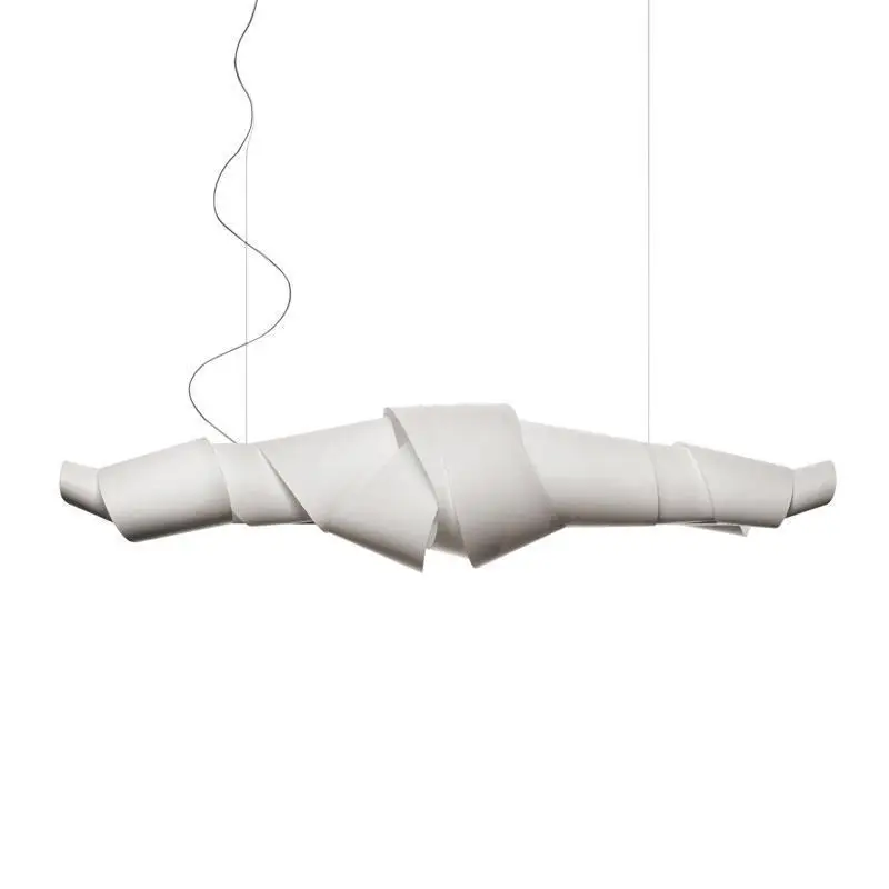 Post-modern wabi-sabi wind restaurant chandelier, French-Italian designer long bar table lamp, personalized lamp