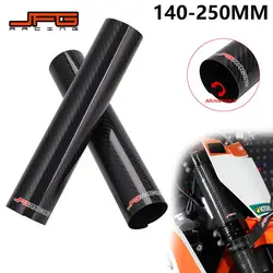 Motorcycle 140-260MM Carbon Fiber Adjustable Front Fork Shock Guard Protector For YAMAHA KTM HONDA On/Off Road Pit Dirt Bike