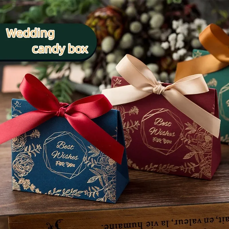 Europäischen Stil Neue Hochzeit Süßigkeiten Box Hohe Qualität Französisch Retro Hand Geschenk Box Schokolade Keks Geschenk Box Mit Schleife Band