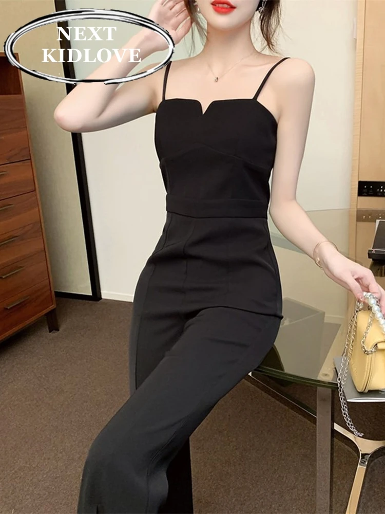 

Женский летний комбинезон на одно плечо в корейском стиле, укороченный, с высокой талией, длинные брюки, хлопок