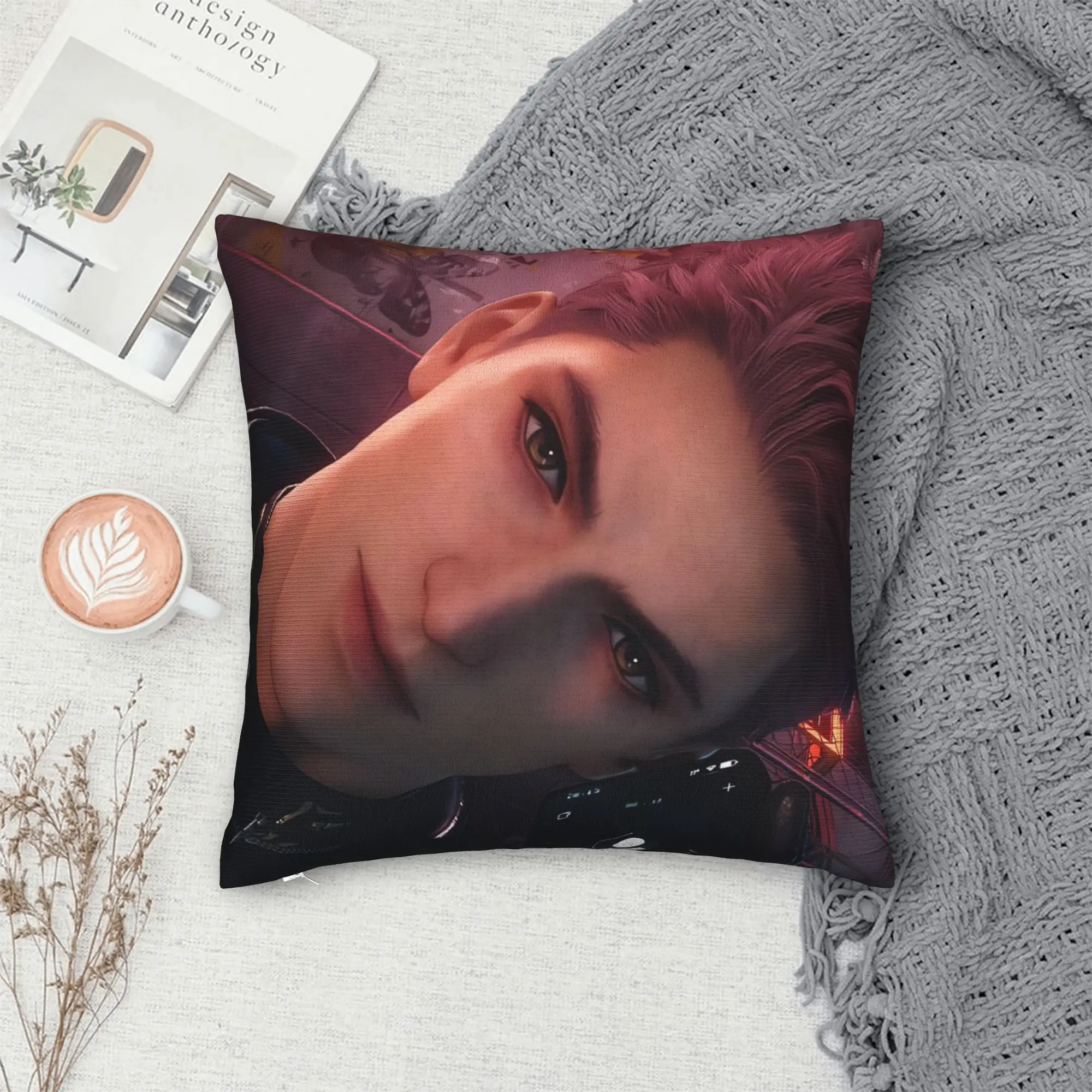 COOL V-Valko L-Love and Deepspace Pillow Cover  Square Cushion Cover Retro Trendy Pillow Case For Sofa Home Decor