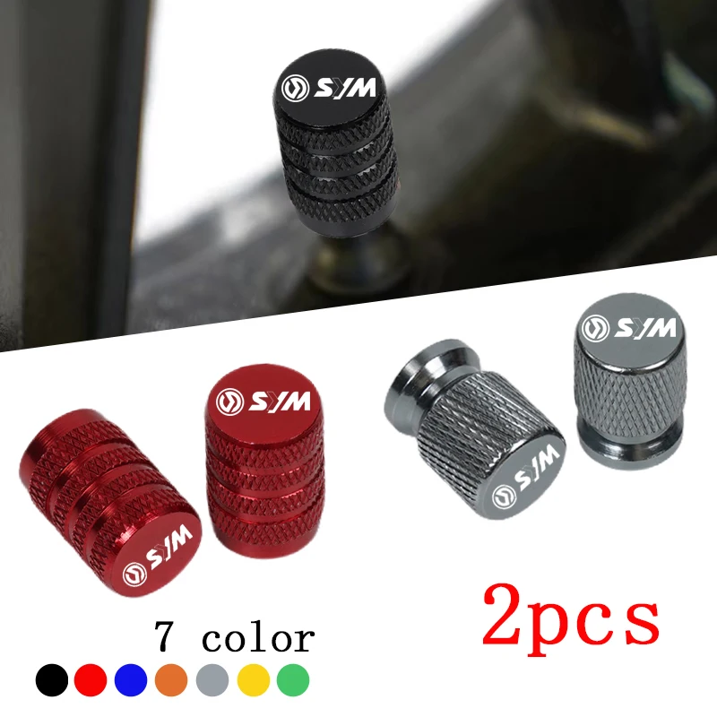 2PCS Motorcycle Wheel Tire Parts Valve Stem Caps Cover For SYM CRUISYM 300 250 150 125 JOYMAX Z 300 JETX 150 ADX 125 300 TG400