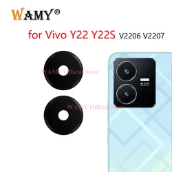 WAMY Rear Back Camera Glass Lens Replacement For Vivo Y22 Y22S V2206 V2207 With Sticker