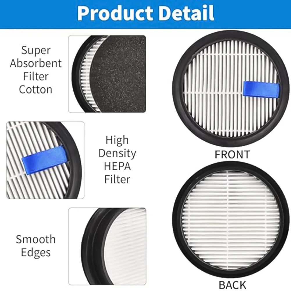 

4pcs Washable Filter With Brush Kit For Afoddon A200Pro/A200 For ORFELD B08/C10A/C10G Cordless Vacuum Cleaner Filter Parts
