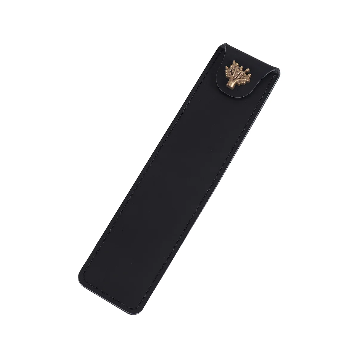 ABJG-держатель для ручек из натуральной кожи, одна сумка для карандашей, чехол для ручек с кнопкой для роллера