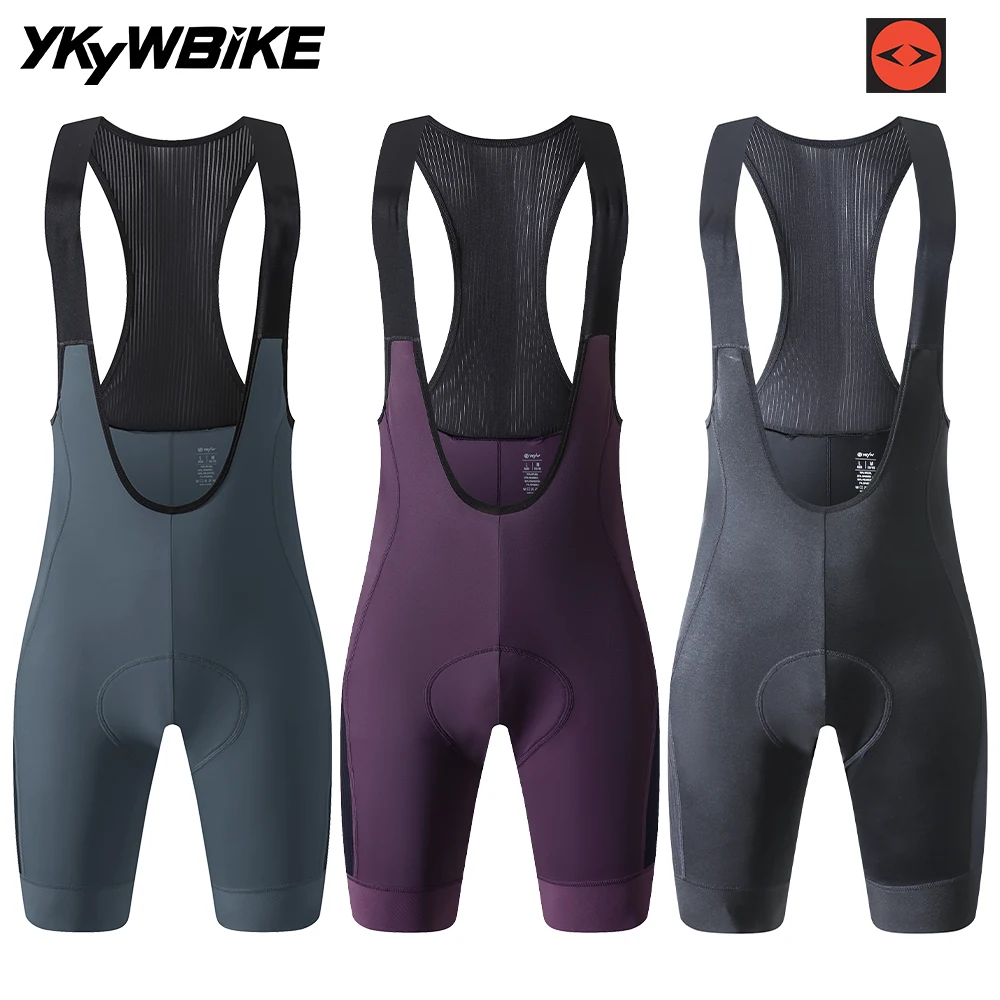 YKYWBIKE Men's Cycling Bib Short 4 Pockets 7 Hours Italy Interface Road Bike Pro Team Bib Summer Pants Anti-splash YKK pocket
