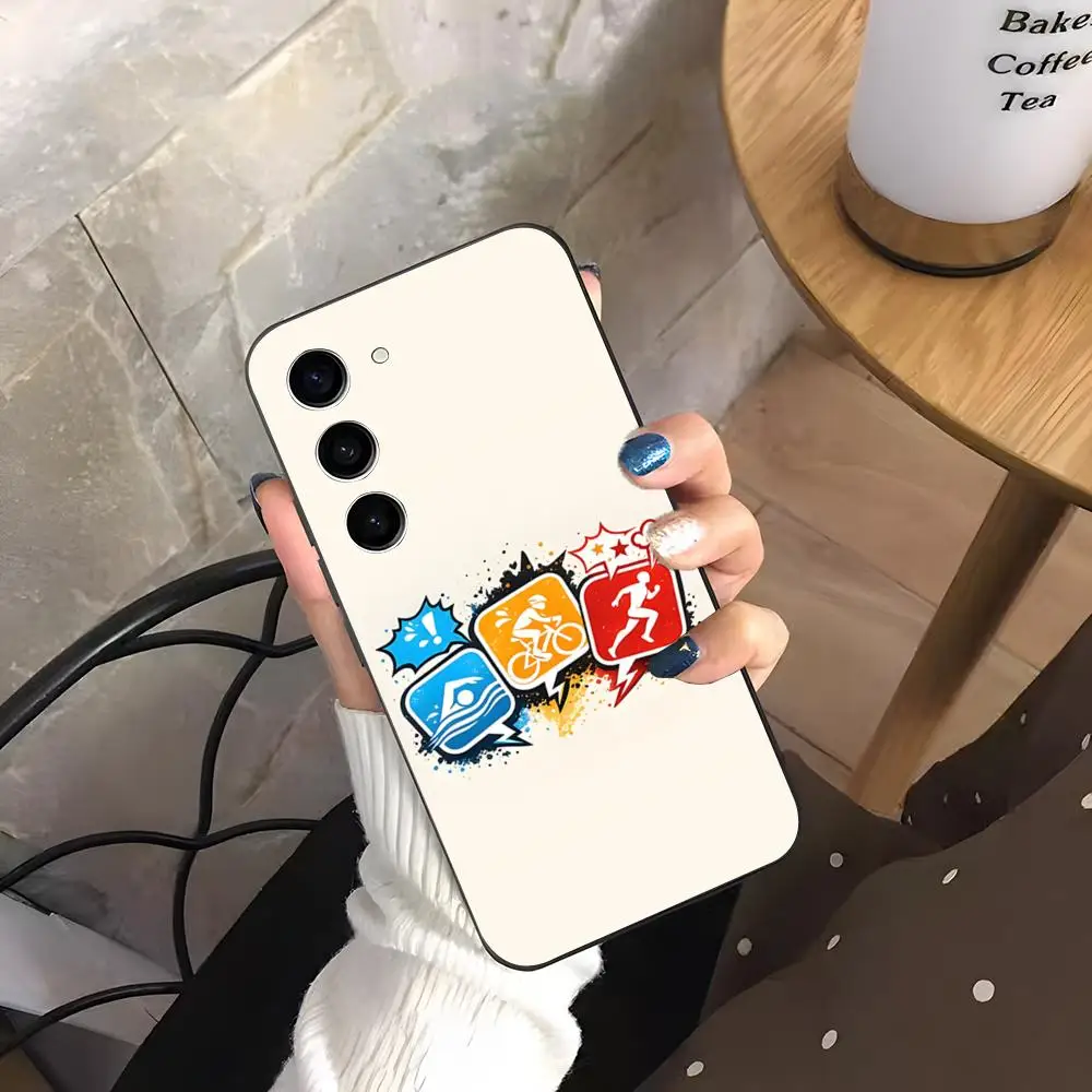 Triathlon Phone Case For Samsung A27 A37 A33 5G A54 A36 A35 A56 A52 A17 Shockproof Soft Cover