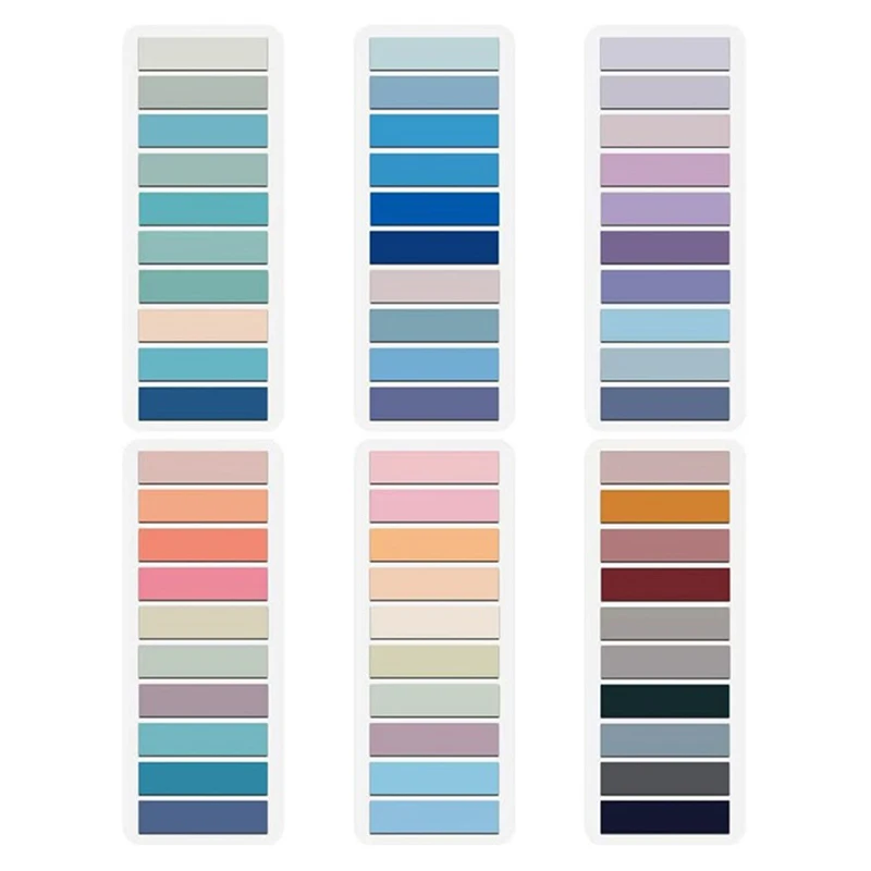 60pcs Waterproof Loose-leaf Label Sticky Notes  Flags Tab Strip School Office DIY Stationery Supplies