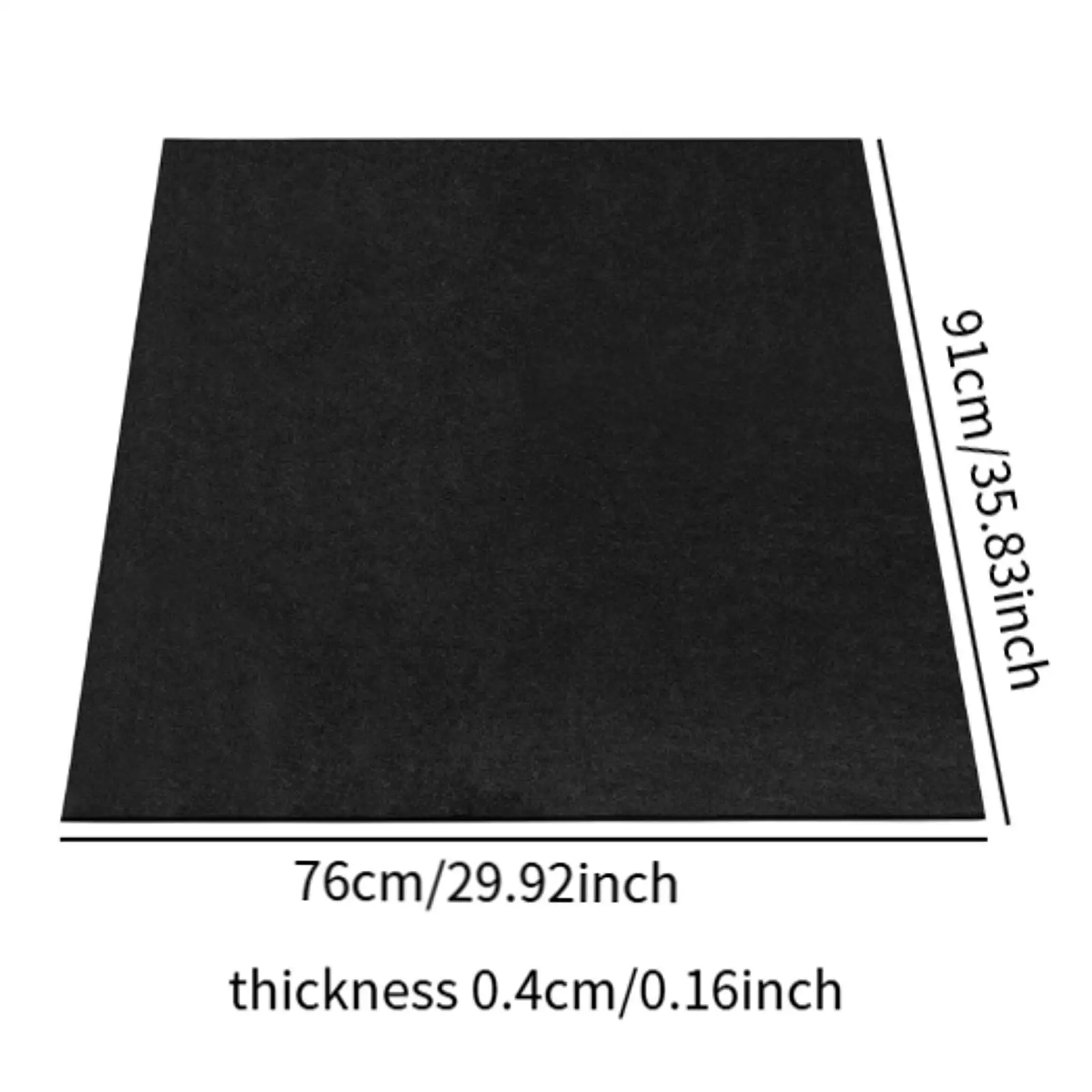 Oil Drain Splash Pad Black 0.16inch Thickness Heat Resistant Keep Clean Anti Splash for Auto Repair Shop Mechanics