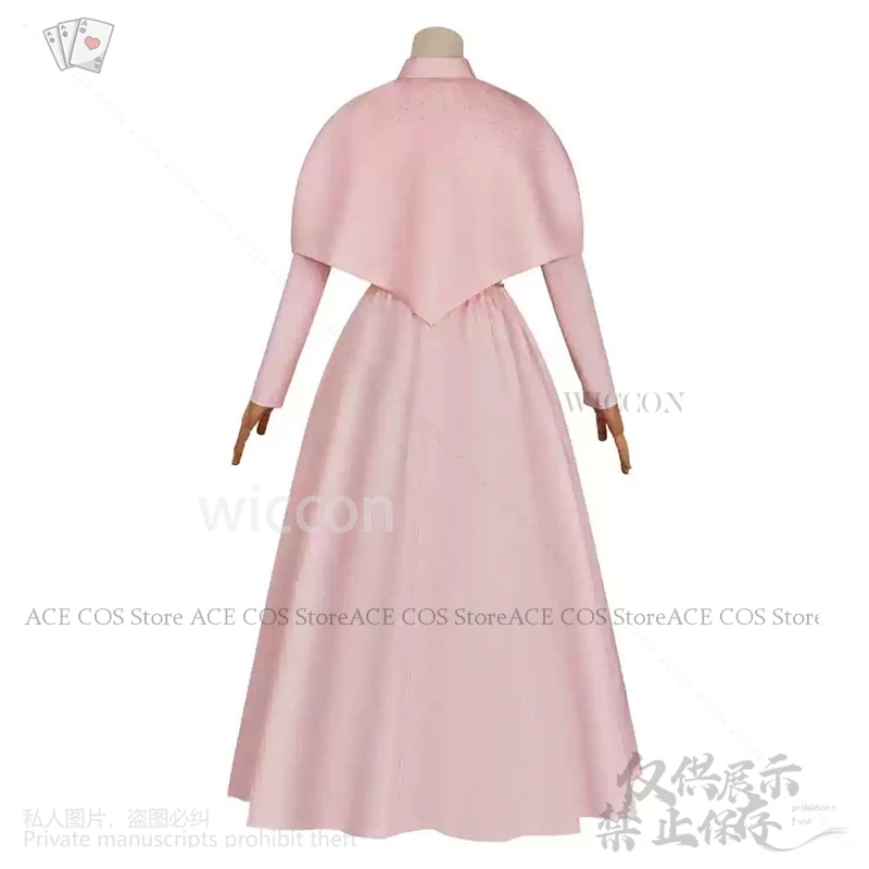 Disfraz de película de Anime Agathaa Lilia, vestido rosa para mujeres y niñas, chal con cinturón de Lolita, trajes para Halloween y Navidad personalizados