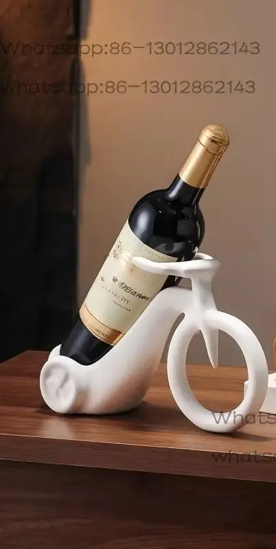 1PCS   new Luxury Creative Wine Rack Ornament LED Light High-End Home Bar Cabinet Decor Housewarming Gift for New Home