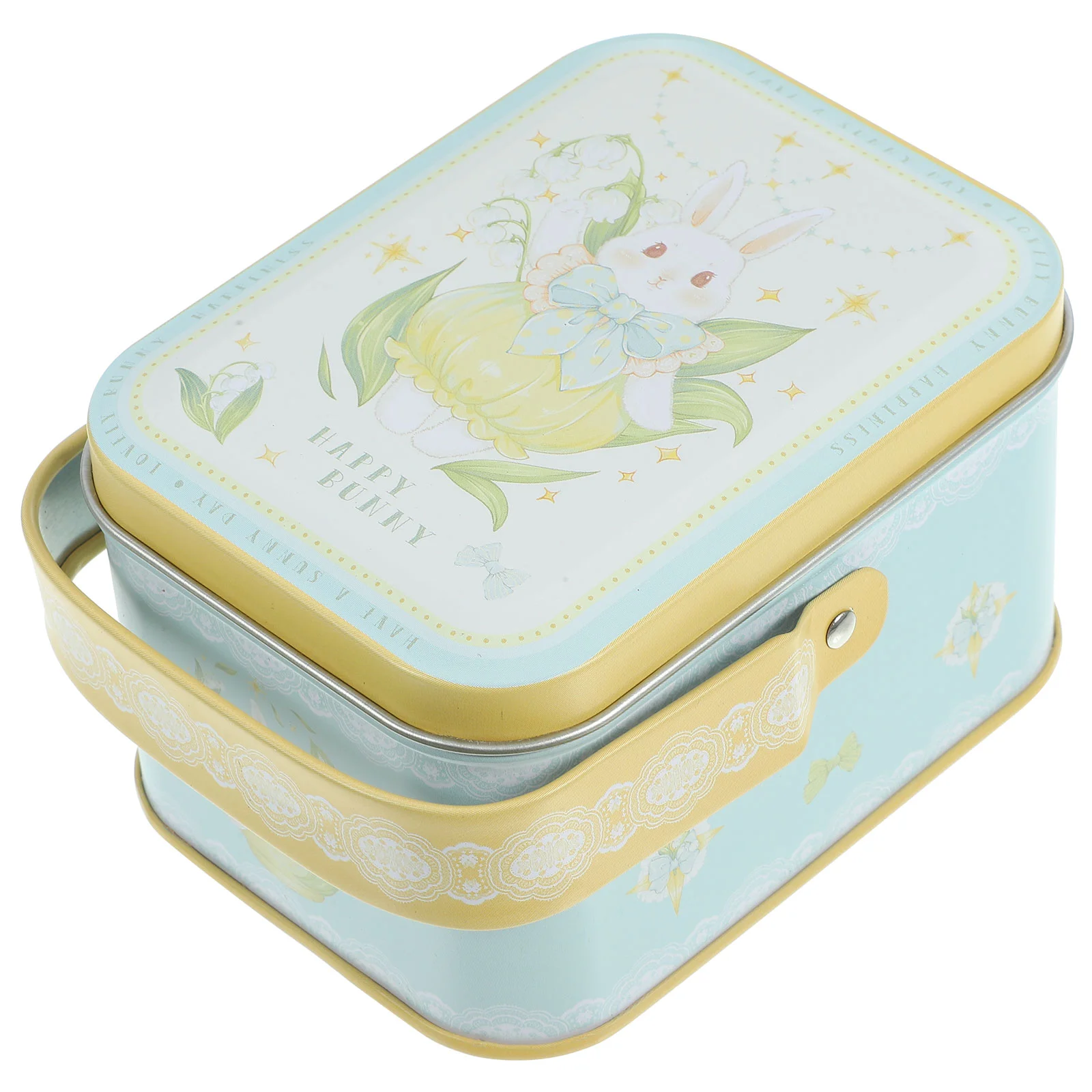 Tinplate Portable Box Candy Jar Storage Festival Biscuit Containers Travel Boxes