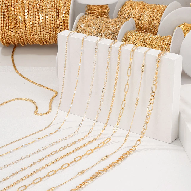Gold plated chain for jewelry making hotsell