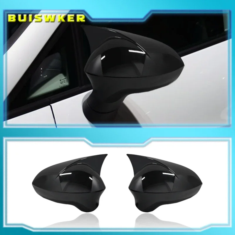 Spiegelabdeckung in Klavierlack-Schwarz, Außenzubehör für Seat Ibiza 2008 2009 2010 2011 2012 2013 2014 2015 2016 2017