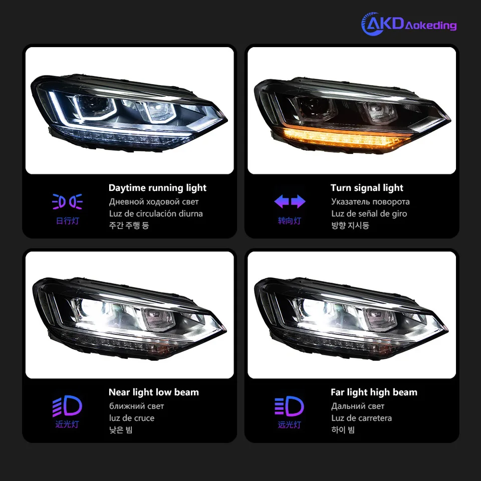 TYPY 車のライト Vw ゴルフ 6 ヘッドランプ Mk6 2009-2012 LED プロジェクターレンズヘッドライト DRL ターンシグナルランプハイビームランプ - AliExpress 34 | ヘッドライトアセンブリ VW Bora 2016-2018 LED DRL LED デュアルビームレンズ LED シーケンシャルウイ | ヘッドライト・テールライト変換キット | NWOBIRLAN(売店)