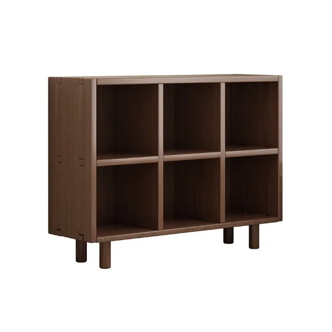 

Solid wood bookshelf floor rack living room locker