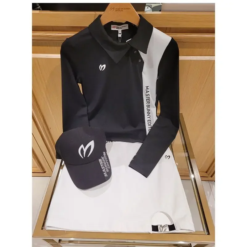 vetements-de-golf-authentiques-coreens-pour-femmes-manches-longues-nouvelle-collection-printemps-automne-2026-t-shirt-de-golf-a-sechage-rapide-haut-de-sport-pour-femmes