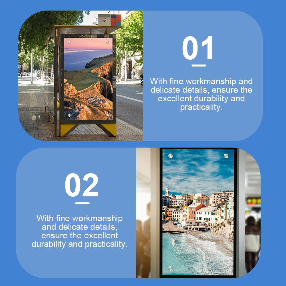 

20pcs Stainless Steel Advertising Standoff Screw For Wall Mount Sign Holder Picture Frame Hardware Fixings Nuts Fasteners