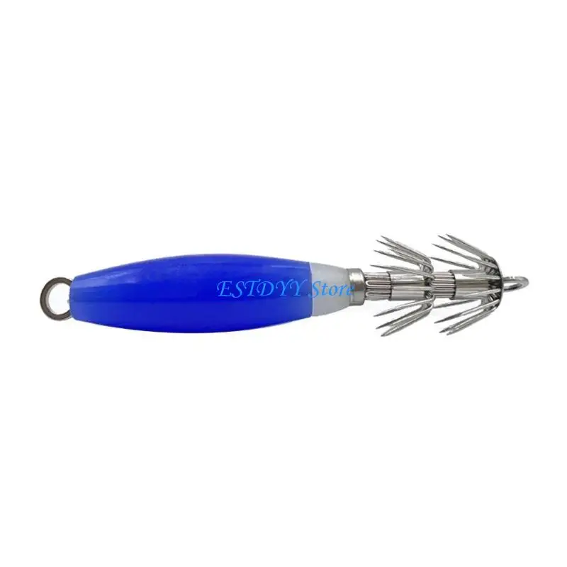 

G6DE Fishings Baits Steels Squid Hook Glows in Night Baits for Lake Fishing