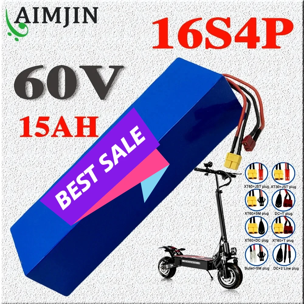 

16S4P 15000mAH High-power 60V Li-ion Battery Pack is suitable for replacement of mountain bike battery electric scooter