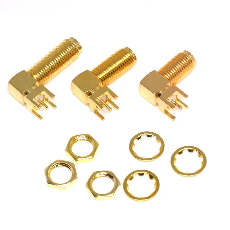 5pcs  SMA-KWE RF pedestal with external screw and internal hole RF antenna pedestal 17/19/23mm bent foot RF extension