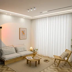 (46) Customized Curtain Gauze Anti-scratch Japanese Simple Living Room Balcony Window Gauze Curtain