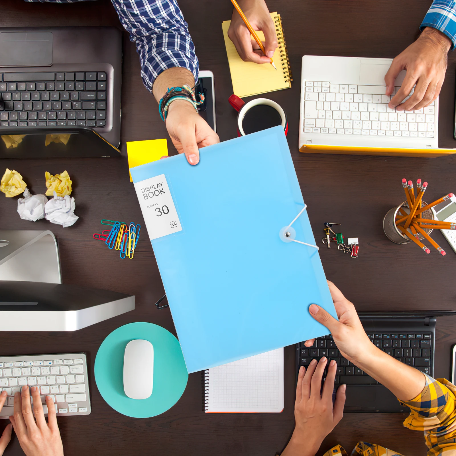 

5 Pcs Show Folder Binder Inserts Organization Book Organizer Clear Sleeves Cute