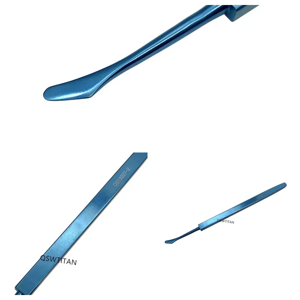 Oogchirurgisch instrument: titanium ooghaak met hoornvliesepitheliumspatel